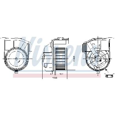 Ventilator kabine/unutrašnjeg prostora NISSENS NIS 87393 IC-E4AA55
