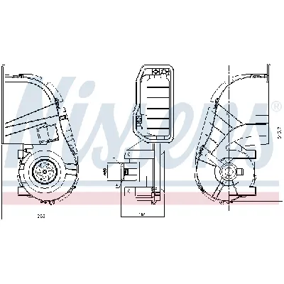 Ventilator kabine/unutrašnjeg prostora NISSENS NIS 87394 IC-E4AA56