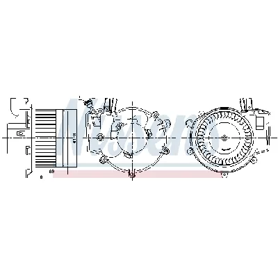 Ventilator kabine/unutrašnjeg prostora NISSENS NIS 87395 IC-E4AA57