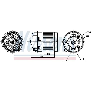 Ventilator kabine/unutrašnjeg prostora NISSENS NIS 87399 IC-G07R7P