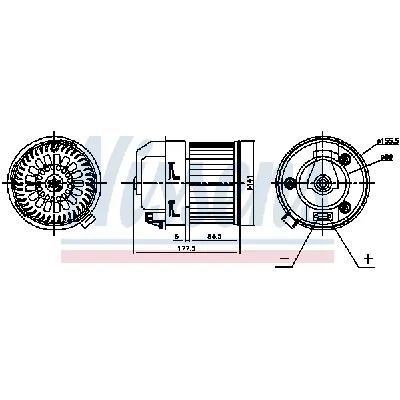 Ventilator kabine/unutrašnjeg prostora NISSENS NIS 87399 IC-G07R7P