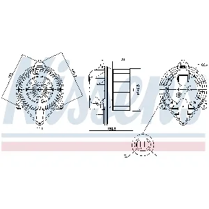 Ventilator kabine/unutrašnjeg prostora NISSENS NIS 87403 IC-G07ROZ