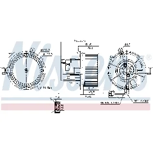 Ventilator kabine/unutrašnjeg prostora NISSENS NIS 87406 IC-F4D578
