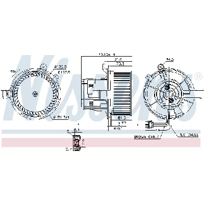 Ventilator kabine/unutrašnjeg prostora NISSENS NIS 87406 IC-F4D578
