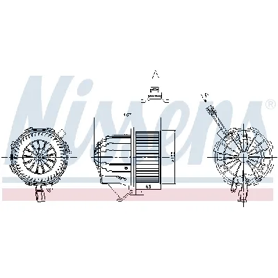 Ventilator kabine/unutrašnjeg prostora NISSENS NIS 87428 IC-F4ACC8