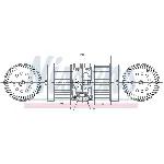 Ventilator kabine/unutrašnjeg prostora NISSENS NIS 87448 IC-G0QQ29