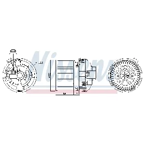Ventilator kabine/unutrašnjeg prostora NISSENS NIS 87468 IC-G0T0NK