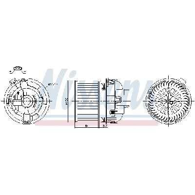 Ventilator kabine/unutrašnjeg prostora NISSENS NIS 87468 IC-G0T0NK