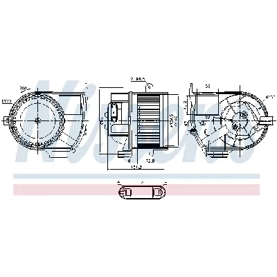 Ventilator kabine/unutrašnjeg prostora NISSENS NIS 87487 IC-E29D2A