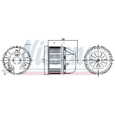 Ventilator kabine/unutrašnjeg prostora NISSENS NIS 87490 IC-G04TH3