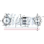 Ventilator kabine/unutrašnjeg prostora NISSENS NIS 87501 IC-F633CD