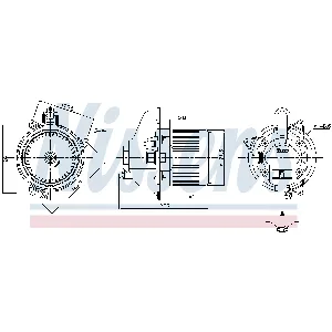 Ventilator kabine/unutrašnjeg prostora NISSENS NIS 87501 IC-F633CD