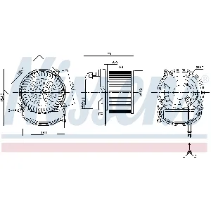 Ventilator kabine/unutrašnjeg prostora NISSENS NIS 87504 IC-F8269D