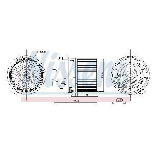 Ventilator kabine/unutrašnjeg prostora NISSENS NIS 87508 IC-F7AE3F