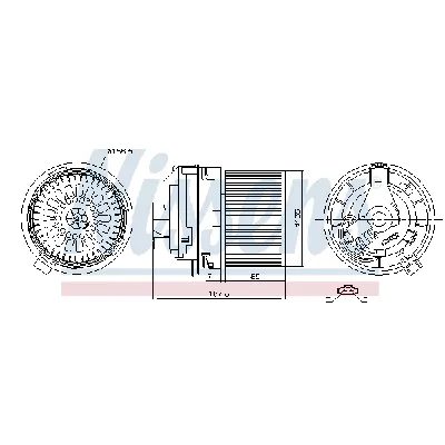 Ventilator kabine/unutrašnjeg prostora NISSENS NIS 87508 IC-F7AE3F