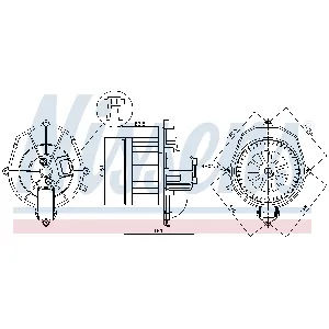 Ventilator kabine/unutrašnjeg prostora NISSENS NIS 87518 IC-G0WBGT