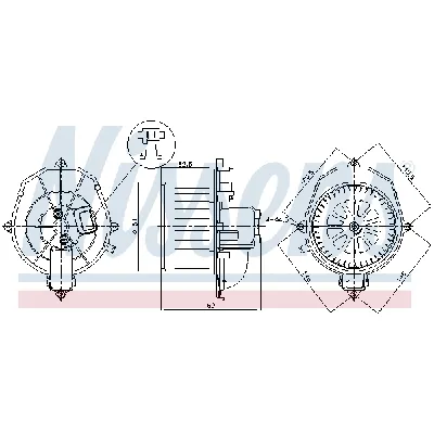 Ventilator kabine/unutrašnjeg prostora NISSENS NIS 87518 IC-G0WBGT