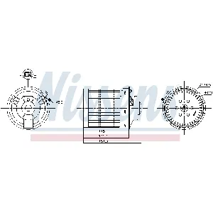 Ventilator kabine/unutrašnjeg prostora NISSENS NIS 87530 IC-G0U6KH
