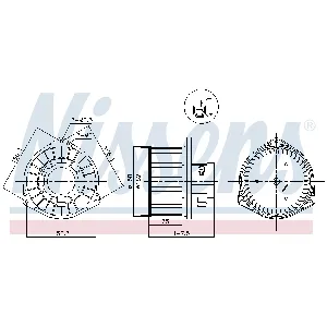 Ventilator kabine/unutrašnjeg prostora NISSENS NIS 87531 IC-G0WBGU