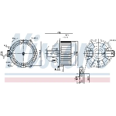 Ventilator kabine/unutrašnjeg prostora NISSENS NIS 87548 IC-G0T0NL