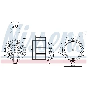 Ventilator kabine/unutrašnjeg prostora NISSENS NIS 87568 IC-G0YC1N