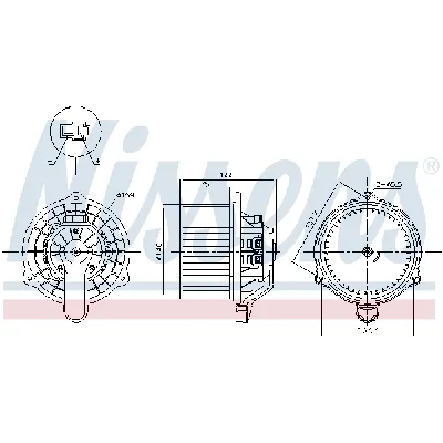 Ventilator kabine/unutrašnjeg prostora NISSENS NIS 87568 IC-G0YC1N