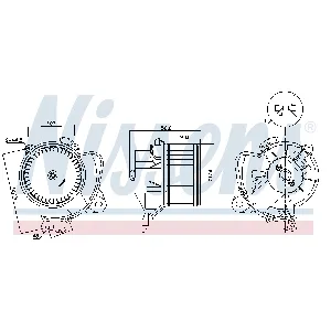 Ventilator kabine/unutrašnjeg prostora NISSENS NIS 87574 IC-G0YC1O