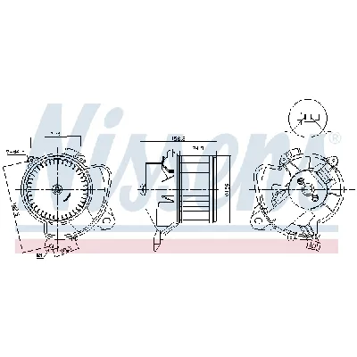Ventilator kabine/unutrašnjeg prostora NISSENS NIS 87574 IC-G0YC1O