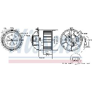 Ventilator kabine/unutrašnjeg prostora NISSENS NIS 87704 IC-G0R6GK