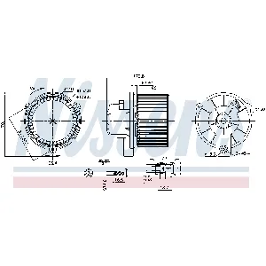 Ventilator kabine/unutrašnjeg prostora NISSENS NIS 87709 IC-F7AE40