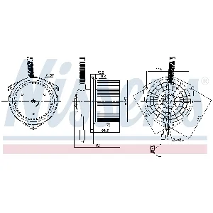 Ventilator kabine/unutrašnjeg prostora NISSENS NIS 87754 IC-G0U6KN