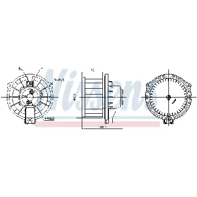 Ventilator kabine/unutrašnjeg prostora NISSENS NIS 87795 IC-G0KZD7