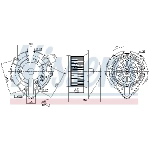 Ventilator kabine/unutrašnjeg prostora NISSENS NIS 87798 IC-G07RP9
