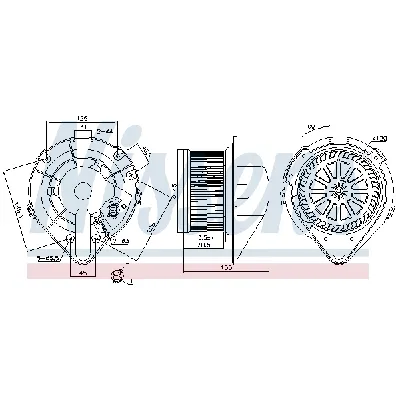 Ventilator kabine/unutrašnjeg prostora NISSENS NIS 87798 IC-G07RP9
