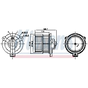 Ventilator kabine/unutrašnjeg prostora NISSENS NIS 87809 IC-G0QQ2E