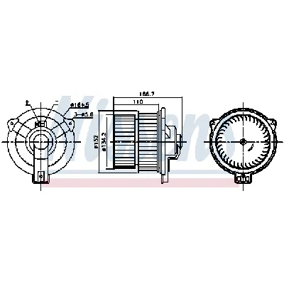 Ventilator kabine/unutrašnjeg prostora NISSENS NIS 87809 IC-G0QQ2E