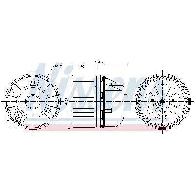 Ventilator kabine/unutrašnjeg prostora NISSENS NIS 87817 IC-G0QQ2F