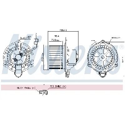 Ventilator kabine/unutrašnjeg prostora NISSENS NIS 87820 IC-G0Q9K2