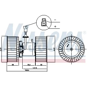 Ventilator kabine/unutrašnjeg prostora NISSENS NIS 87842 IC-G0R6GO