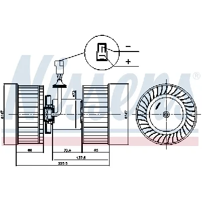 Ventilator kabine/unutrašnjeg prostora NISSENS NIS 87842 IC-G0R6GO