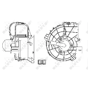 Ventilator kabine/unutrašnjeg prostora NRF NRF 34153 IC-E2584B
