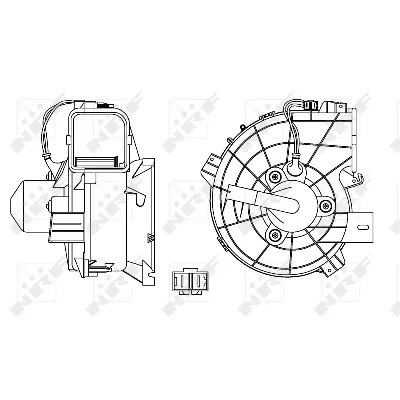 Ventilator kabine/unutrašnjeg prostora NRF NRF 34153 IC-E2584B