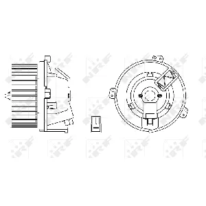 Ventilator kabine/unutrašnjeg prostora NRF NRF 34168 IC-E2585A