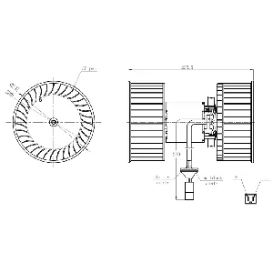 Ventilator kabine/unutrašnjeg prostora NRF NRF 34264 IC-G0Q80O