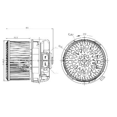 Ventilator kabine/unutrašnjeg prostora NRF NRF 34273 IC-G0QBRE