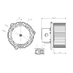 Ventilator kabine/unutrašnjeg prostora NRF NRF 34275 IC-G0QBRG
