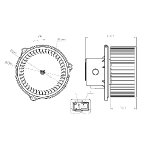 Ventilator kabine/unutrašnjeg prostora NRF NRF 34275 IC-G0QBRG
