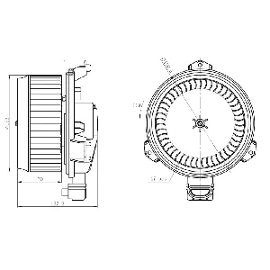 Ventilator kabine/unutrašnjeg prostora NRF NRF 34277 IC-G0QBRI