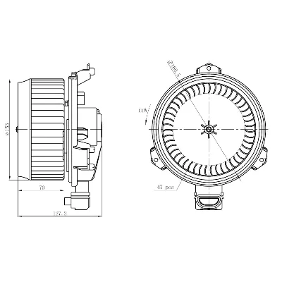 Ventilator kabine/unutrašnjeg prostora NRF NRF 34277 IC-G0QBRI