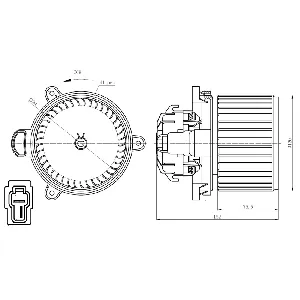 Ventilator kabine/unutrašnjeg prostora NRF NRF 34279 IC-G0QBRK
